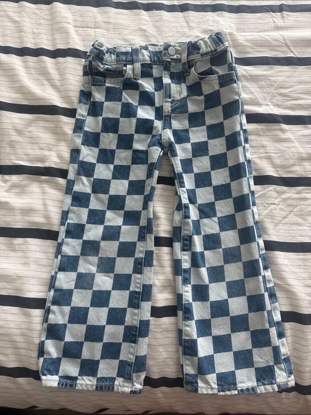 Checkered Denim Jeans Old Navy